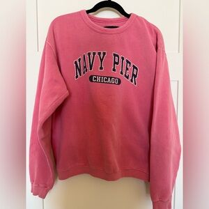 Navy Pier Chicago Pink heavyweight medium